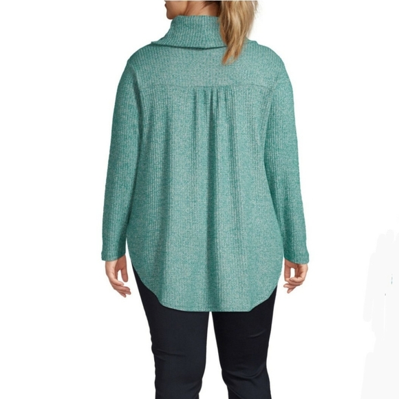 St. John's Bay-Plus Womens Long Sleeve Turtleneck - Picture 2 of 4